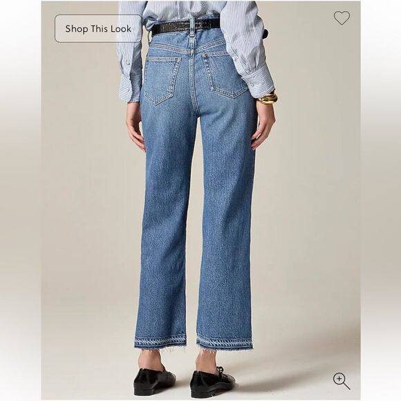 J Crew High Rise ‘96 Kickout Jean Classic Blue Denim Jeans sz28- NWT - Picture 2 of 12